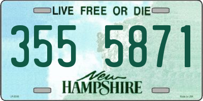 NH license plate 3555871