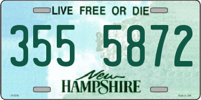 NH license plate 3555872