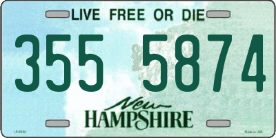 NH license plate 3555874