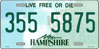 NH license plate 3555875