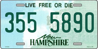 NH license plate 3555890