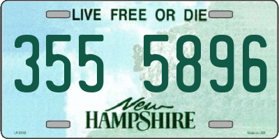 NH license plate 3555896