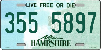 NH license plate 3555897