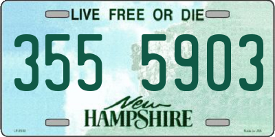 NH license plate 3555903