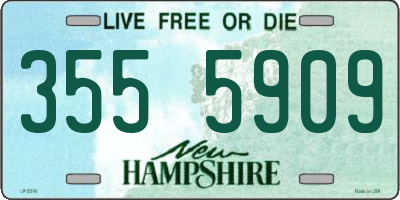 NH license plate 3555909