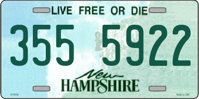 NH license plate 3555922