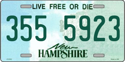 NH license plate 3555923