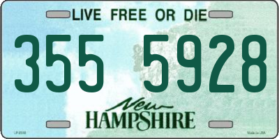 NH license plate 3555928