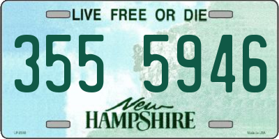 NH license plate 3555946