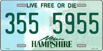 NH license plate 3555955