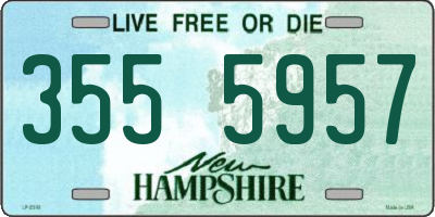 NH license plate 3555957