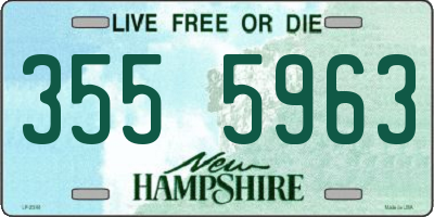 NH license plate 3555963