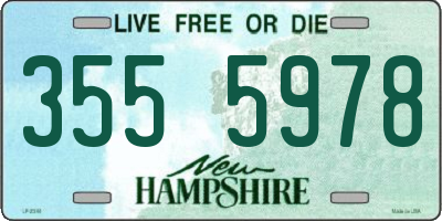 NH license plate 3555978