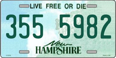 NH license plate 3555982