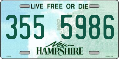 NH license plate 3555986