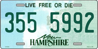 NH license plate 3555992