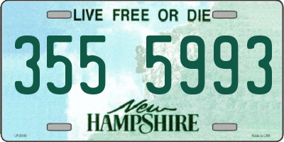 NH license plate 3555993