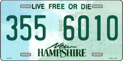 NH license plate 3556010