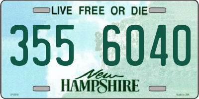 NH license plate 3556040