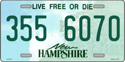 NH license plate 3556070