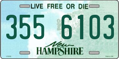 NH license plate 3556103