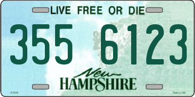 NH license plate 3556123