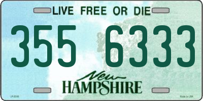 NH license plate 3556333