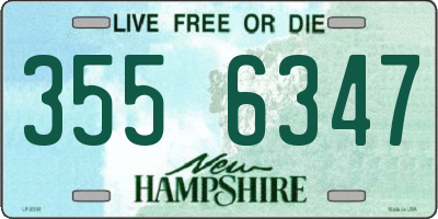NH license plate 3556347