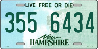 NH license plate 3556434
