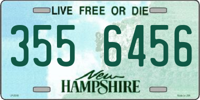 NH license plate 3556456