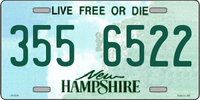 NH license plate 3556522