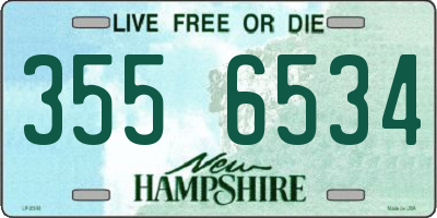 NH license plate 3556534
