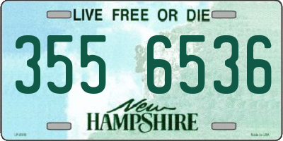 NH license plate 3556536