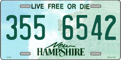 NH license plate 3556542