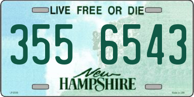 NH license plate 3556543