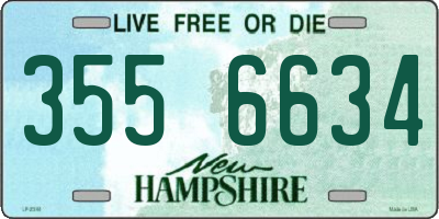 NH license plate 3556634