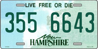 NH license plate 3556643