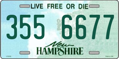 NH license plate 3556677