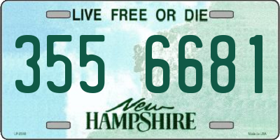 NH license plate 3556681