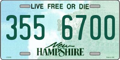 NH license plate 3556700