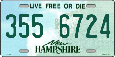 NH license plate 3556724