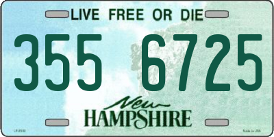 NH license plate 3556725