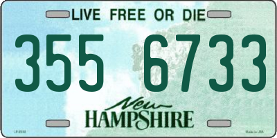 NH license plate 3556733