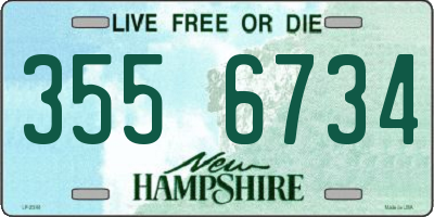 NH license plate 3556734