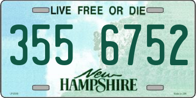 NH license plate 3556752