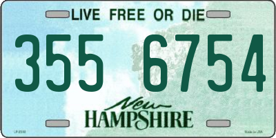 NH license plate 3556754