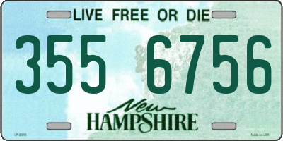 NH license plate 3556756