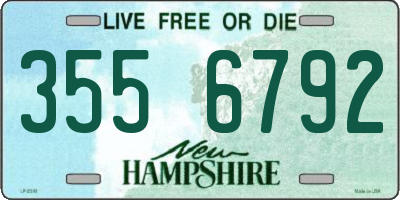 NH license plate 3556792
