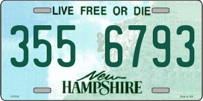 NH license plate 3556793