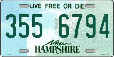 NH license plate 3556794